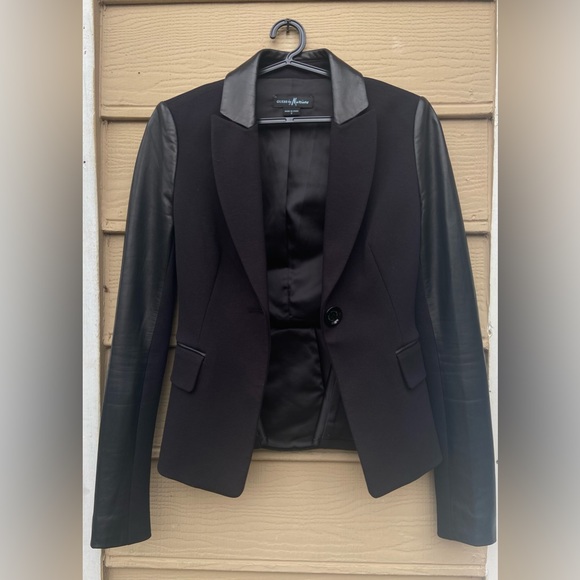 Guess by Marciano leather sleeve blazer - Picture 6 of 16